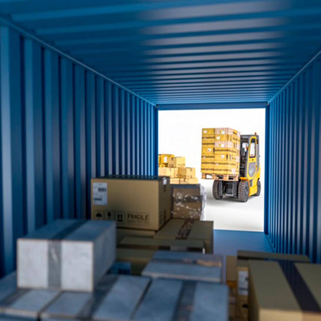 Business team analyzing product samples in an international trade office